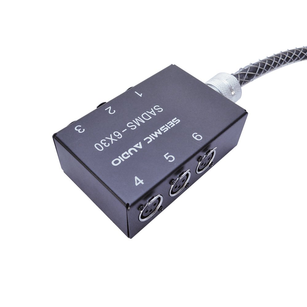 Seismic Audio SADMS-6x30 6 Channel Compact Sub Snake, 30-Feet Pro Audio Drop Snake