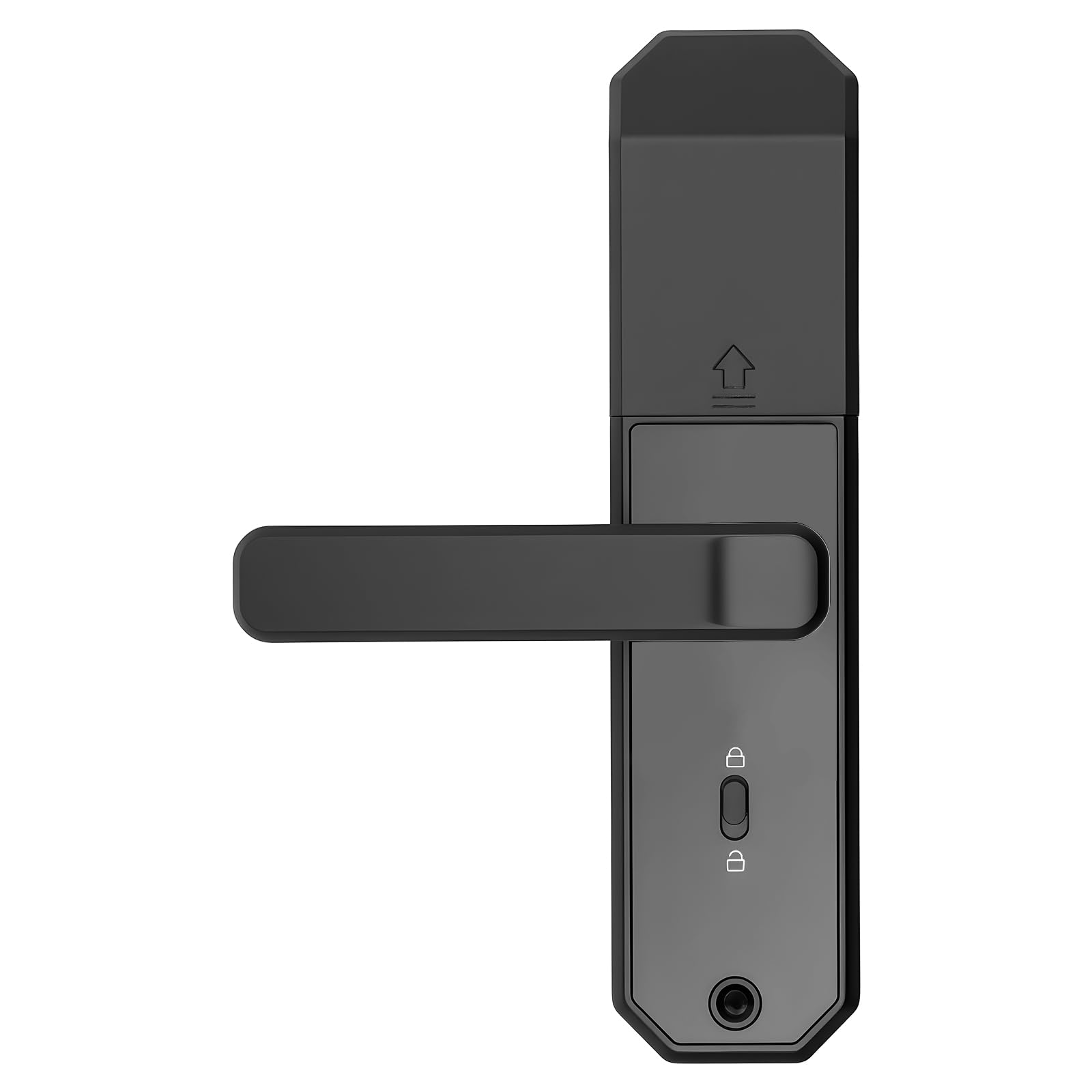 Modern Fingerabdruck Türschloss,Elektronisches Intelligentes Fingerprint,Türschloss Fingerabdruck,Mehrere Entriegelungsmethoden,Große Kapazität,Zwei Schlüssel,Runde Ecken,Initialisierungseinstellung