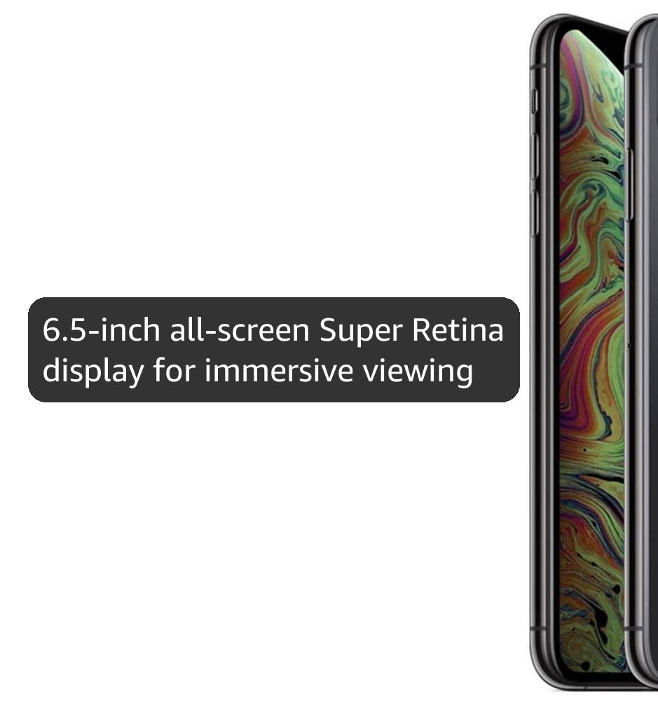 Amazon.com: Apple iPhone XS Max, 64GB, Space Gray - Fully Unlocked