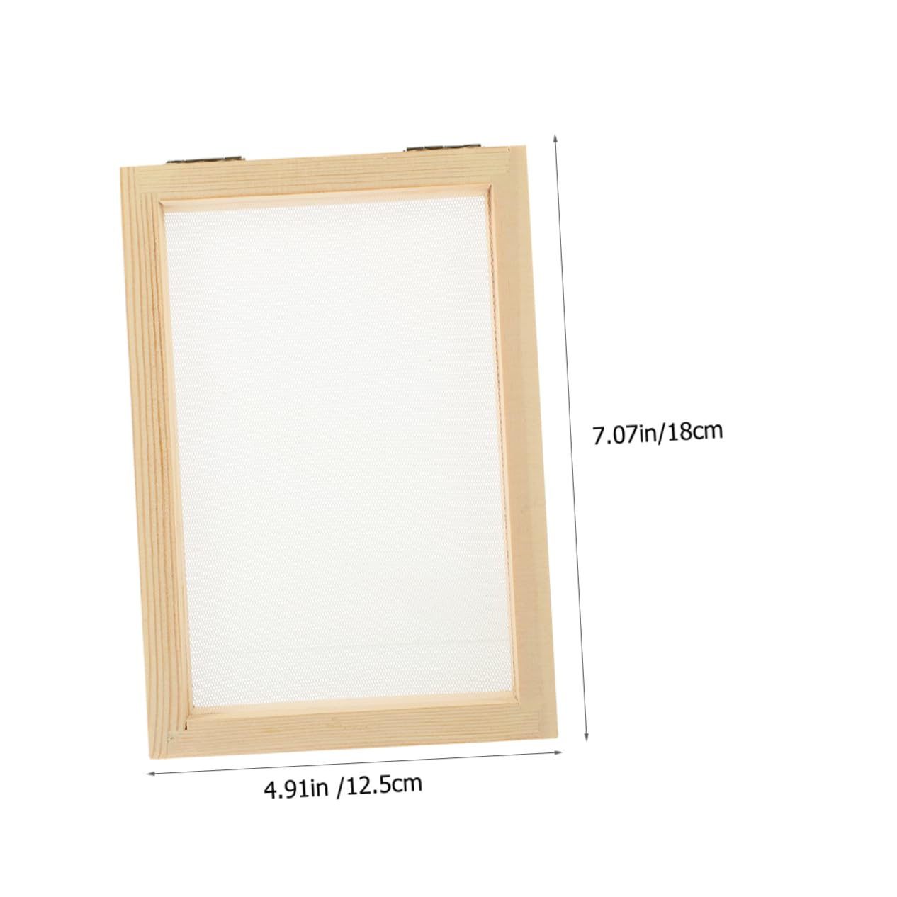 JEWEDECO Pine Wood Picture Frame for DIY Paper Craft Mould and Deckle Paper Making Kit