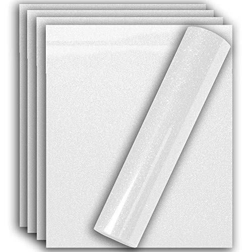 Reviews for TeeArtist White Glitter Iron On Heat Transfer Vinyl HTV for