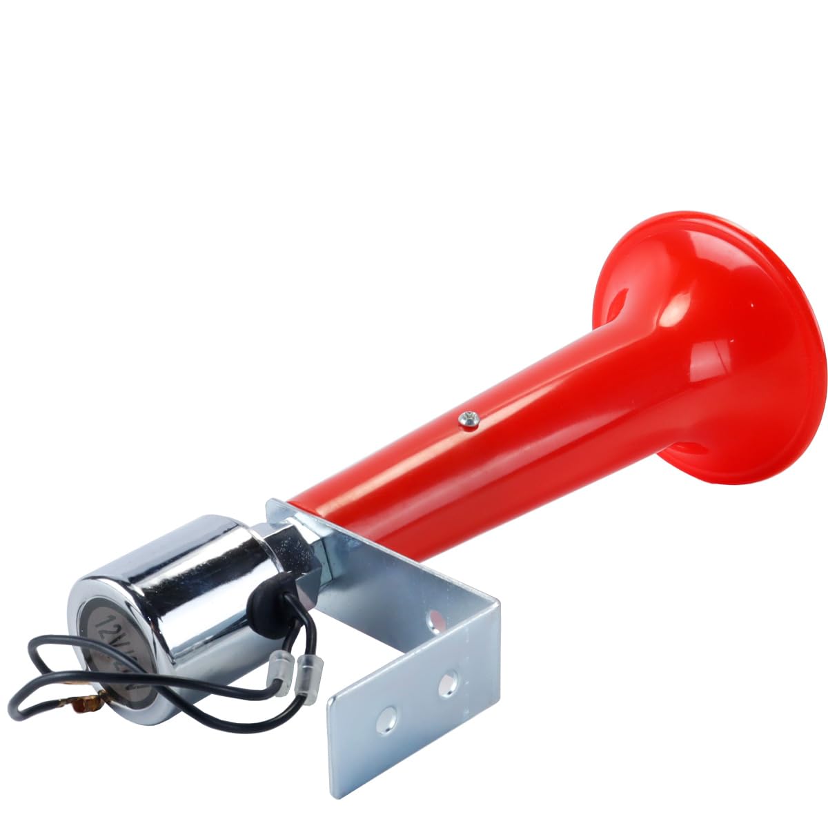 Klaxon à air turc 180 dB, rouge, universel, 12 V, 24 V, pour camions, caravanes, voitures, SUV, motos, son puissant, alerte de sécurité, durable