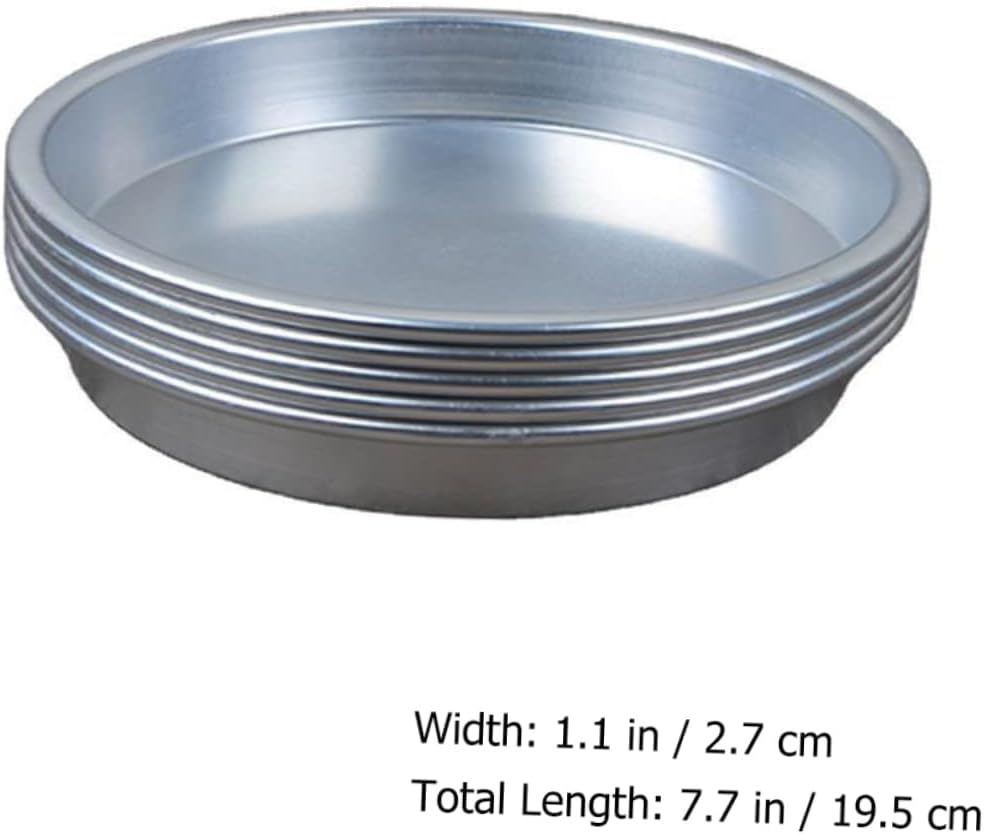 Ciieeo 5 Pcs Aluminium Alloy Food Plates Lightweight Compact Bbq Accessories for Outdoor Picnics Camping Parties and Gatherings Snack Trays Easy to Carry