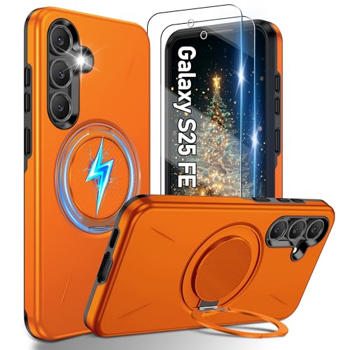 Coque Samsung S25 FE avec béquille intégrée et protection photo HD