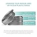 Mason Bottle Plastic Jar Rings (3-Pack) – Fits Regular-Mouth Mason Jars – Reusable, BPA-Free, Non-Toxic, Rust-Proof, Made in USA (Lid and Bottle Not Included)