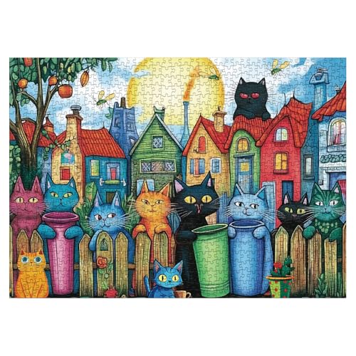 Puzzle de Gato 1000 Piezas para Adultos 3+ Anos miniatura 2