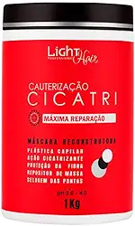 Light Hair Máscara Cauterização Cicatri 1kg | Reconstrução com Complexo de Óleos Reparadores