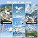 Drone with Camera, 2K HD FPV Drones for Adults, RC Quadcopter with Gravity Control, One Key Take Off/Land, Waypoint Fly, Gestures Selfie, 3 Speed Modes, Mini Drone for Beginners with 2 Batteries