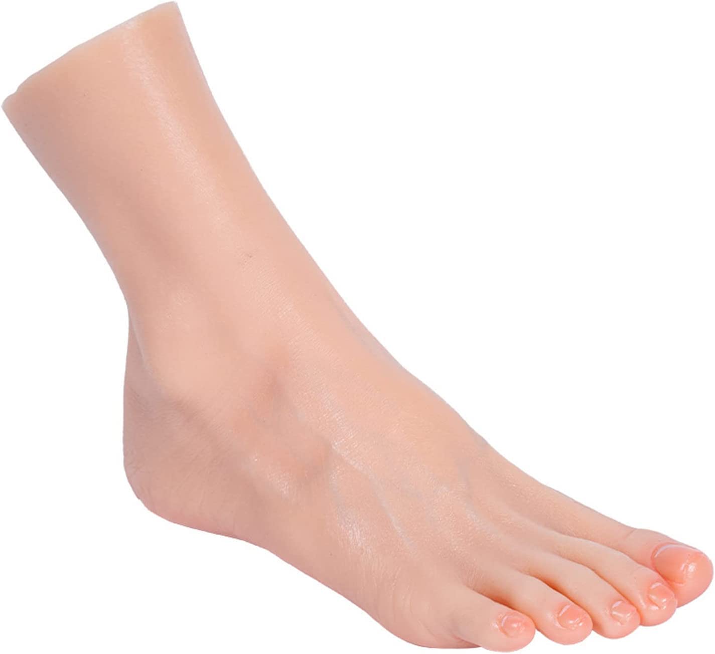 1 Paar LebensgroßE 1: 1-Silikon-Simulationsmodell Weibliche ModellfüßE, 1 Paar LebensgroßE Weibliche Mannequin-FußSchuhe Aus Silikon, Ausstellungsmodell Kunstskizze Sandale,Right,36