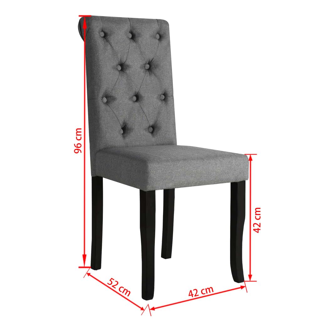 Zestaw 2 krzeseł do jadalni z litego drewna z miękką tapicerką i eleganckim wzornictwem do kuchni lub jadalni, wygodne i łatwe w montażu, pojemność 110 kg na