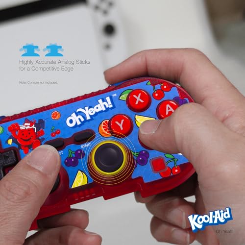 Image of Hyperkin Limited Edition Official Kool-Aid Pixel Art Bluetooth Controller - Officially Licensed - For Nintendo Switch, PC, Mac, Android, iOS (Oh Yeah)