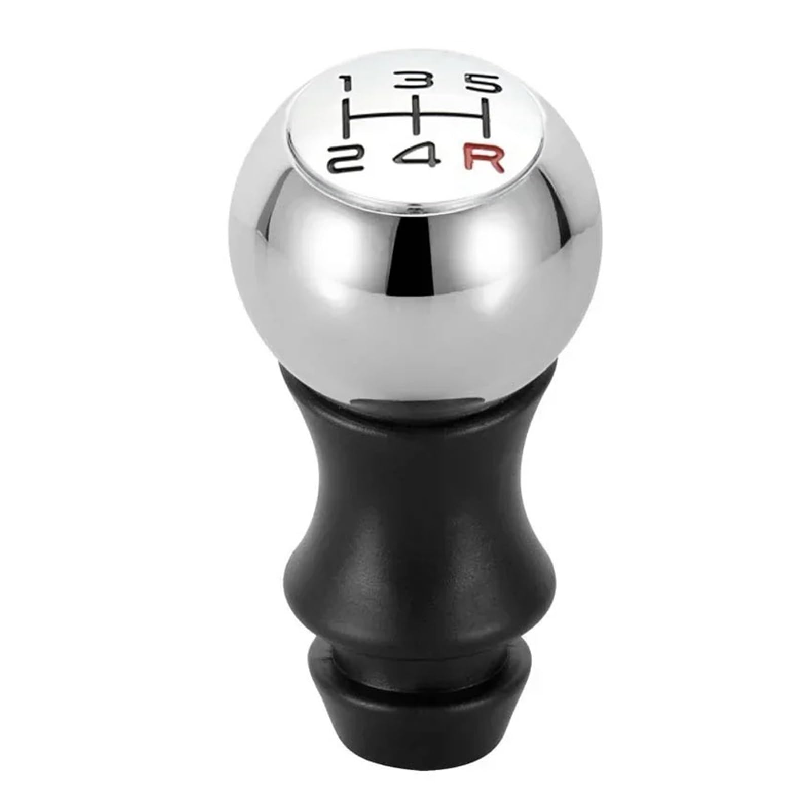 KUNYOS Leather Gear Knob for Citroen for C2 for C3 for C4 5 Speed MT Gear Shift Knob Lever Shifter Stick(Red R)