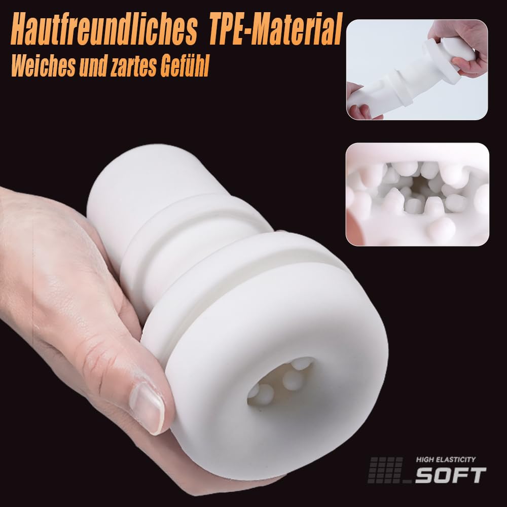 Masturbieren für Männer Elektrisch mit 9 Stöße & Vibrationmodi, 3D Taschenmuschi Blowjob Masturbatoren, Penis Vibrator Trainer für die Männer APP Sexspielzeug