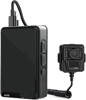 ZSIAGE A30 WiFi Police Body Camera Anti-Terrorism Recorder For Law Enforcement Black Box 5800mAh Battery 4-LED Action Cameras (Color : Nero, Size : Standard)