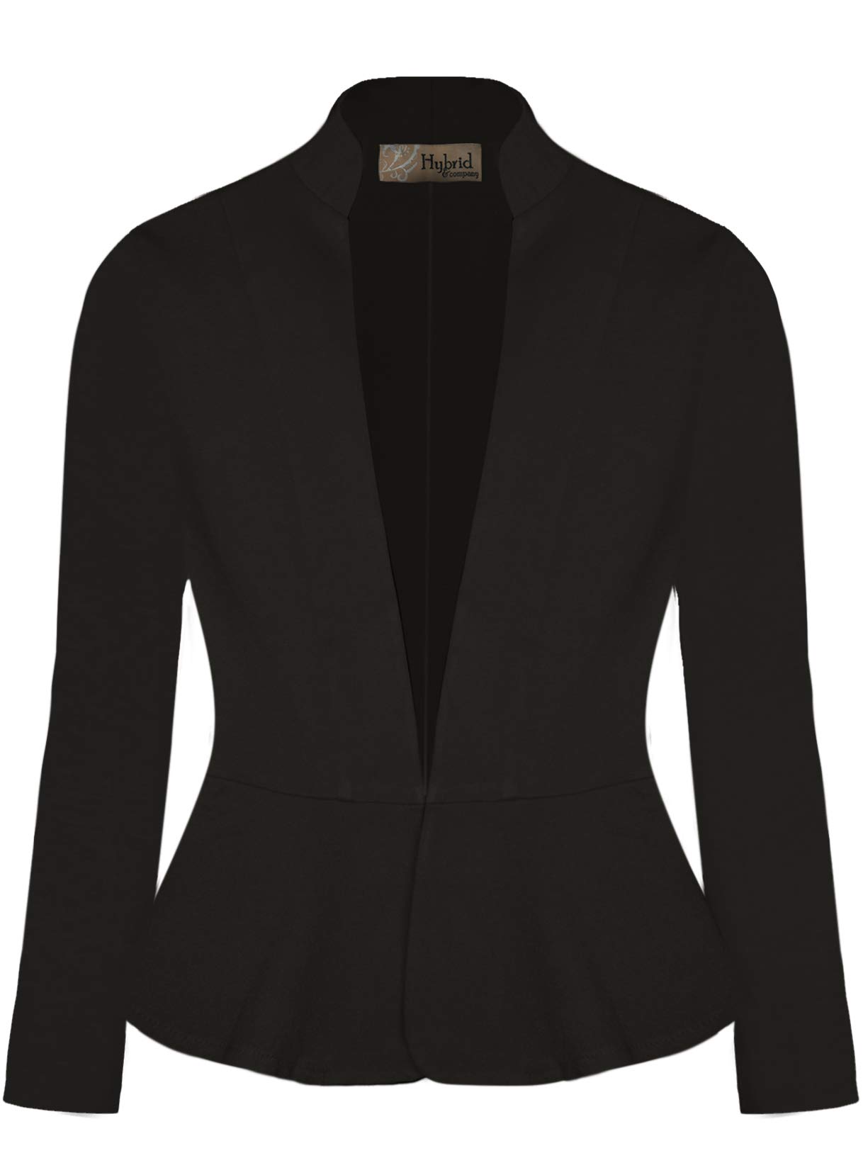 Hybrid & CompanyWomens Casual Elegant Work Office Nylon Ponte Blazer Jacket