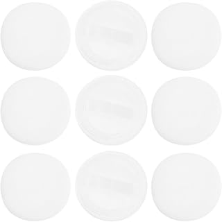10pcs Pressed Powder Puff Pure Cotton White for Women Even Application Portable Makeup Accessory for Loose and Compact Powder