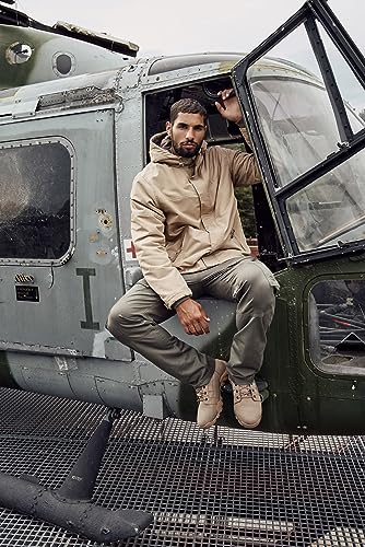 Men's Fleece-lined Full Zip Windbreaker, Camel - L2