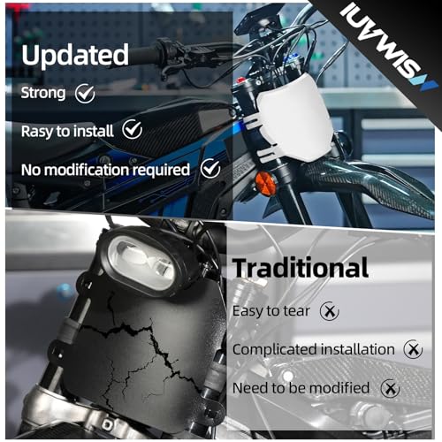 Image of Electric Dirt Bike Number Plate Front License for Surron LBX Tutti Soleil 01 Yozma IN10 Talaria Sting MX3 /R MX4 MX5 XXX eRide Pro SR S SS 2.0 3.0 Rawrr Mantis Ebox Dragster ETM RTR White
