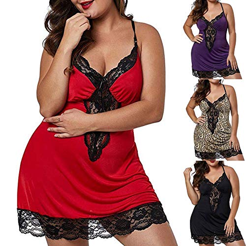 Sexy Lingerie Dames Sexy Diepe Hals Kanten Lingerie Comfortabele Nachtkleding Jurk Ondergoed G-String Nachthemd Lingerie… - Afbeelding 5