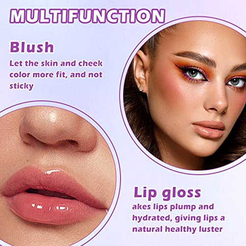 Moisturizing Clear Blush Color Changing Blush For Cheek And Lips,Waterproof Blush Gel Lightweight Long Lasting Shiny Finish Blush Makeup #TOP5