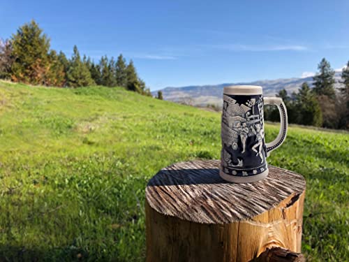 0.7 Liter | Oktoberfesthaus Oktoberfest Beer Stein Germany Festival Scene Munich, Beer Wagon And Hops Oktoberfest Items, And Octoberfest Beer Mug, And Oktoberfest Glasses For Party #TOP1