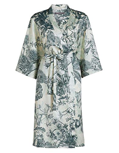 Preisvergleich Produktbild ESSENZA Kimono Sarai Vivienne Blumen Baumwollsatin Weiß, M