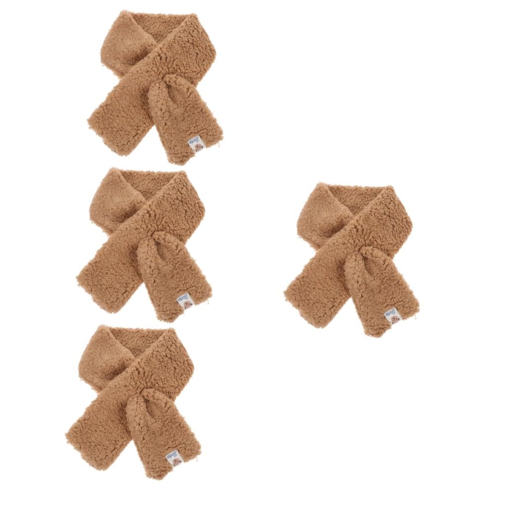 SOIMISS 4pièces Écharpe Peluche Douce Et Chaude Pour Femmes Réchauffeur De Cou Hiver Écharpe Épaisse Et Douillette Parfaite Pour Ski Activités Extérieur