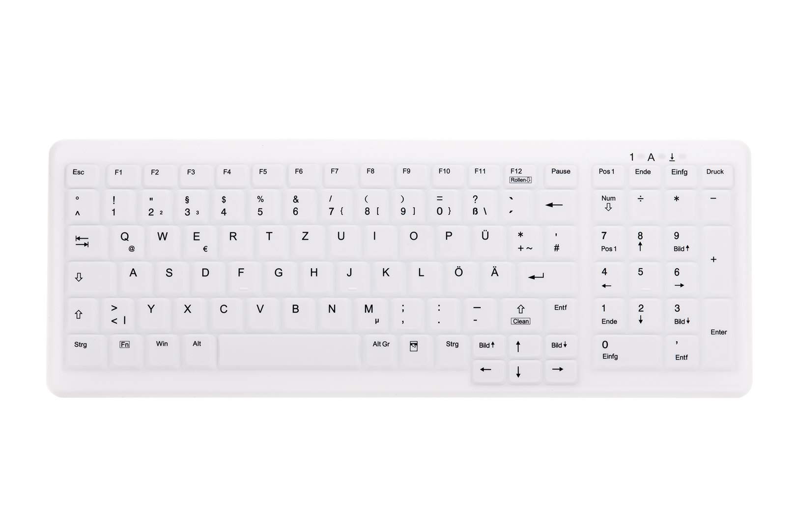 Active Key AK-​C7000F-​FU1-​W/​GE Tastiera Wireless a RF + USB Bianco