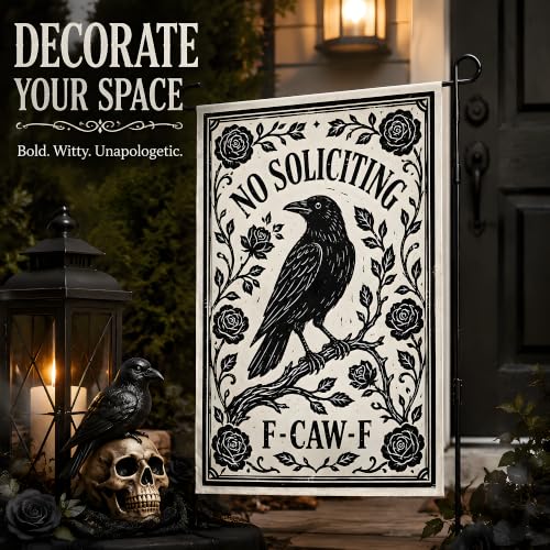 Halloween Decorations - No Soliciting Garden Flag - image 5