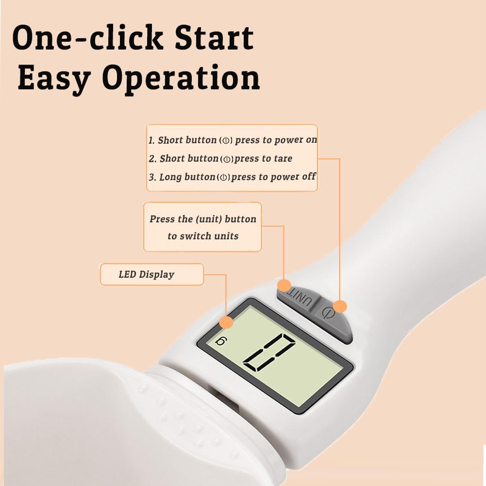 Electronic Measuring Spoon, 2026 Upgraded Electronic Measuring Spoon with Conversion of OZ/Fluid Ounce/ML/Gram, with LCD Screen for Daily Meals and Kitchen Gadgets (3)