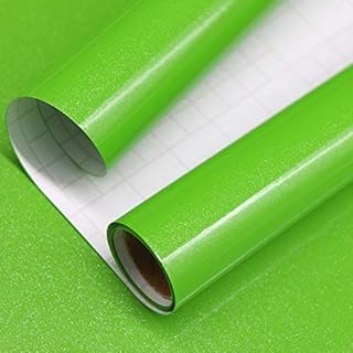 Self Adhesive Wallpaper Pink Glossy/Glitter Sticky Back Plastic Roll 40cm × 3m Peel and Stick Wallpaper Upgrade Vinyl Film Decorative Countertops Kitchen Wardrobe Removable Furniture Sticker