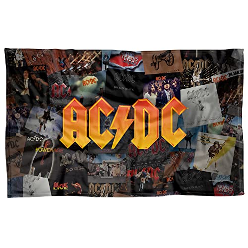 AC/DC - Album Collage Fleece Blanket 58 x 36in