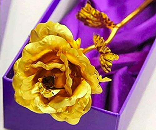 A One Creations Artificial Rose Flower (Golden) 1