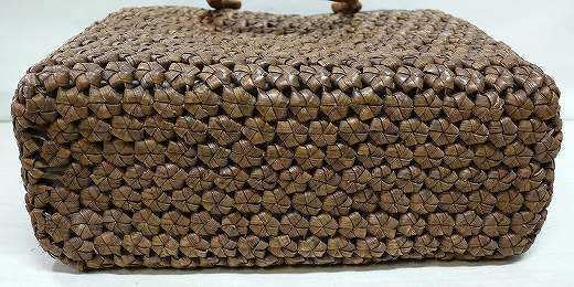 最高級 国産 山葡萄 極小玉粒 小判六角花模様 二番皮国産柿渋