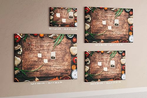 Tableau en liège 100x70 cm horizontal pour bureau et organisation - 6