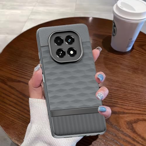 Image of Pikkme Back Cover for Realme C63 5G Camera Protection 3D Hexa Cube Design Silicone Protective Bumper Case (Grey)