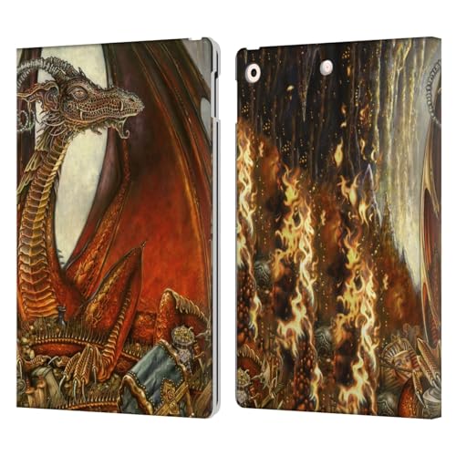Housse iPad 10.2 Dragon Mythique en cuir idéal pour lire et travailler en déplacement