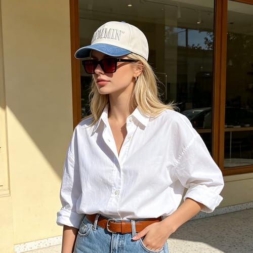 Image of Mommin Trucker Hat, Mom Hat, Embroidered Vintage Two Tone Mommin Hat