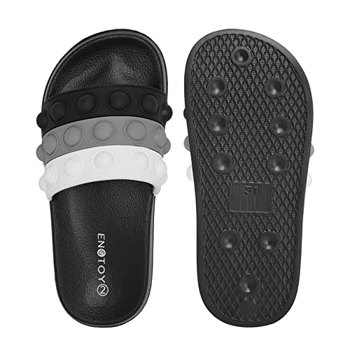 Image of Engtoy Kid Boys Girls Slides Sandals For Kid Unisex Child Slippers Lightweight Non-slip Open Toe comfort Shower Beach Funny Slide Sandals