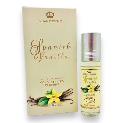 Al-Rehab Huile parfumée à la vanille espagnole Roll On 6 ml