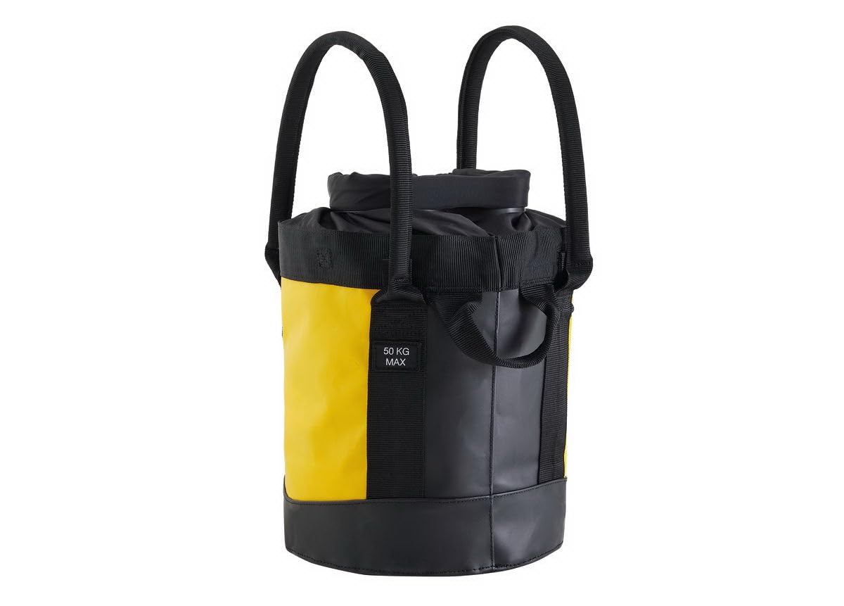 Genérico Petz-l BUCKET 15 Saca Autoportante 15 L (Amarillo) - Cierre Enrollable, Hasta 45 m Ø11