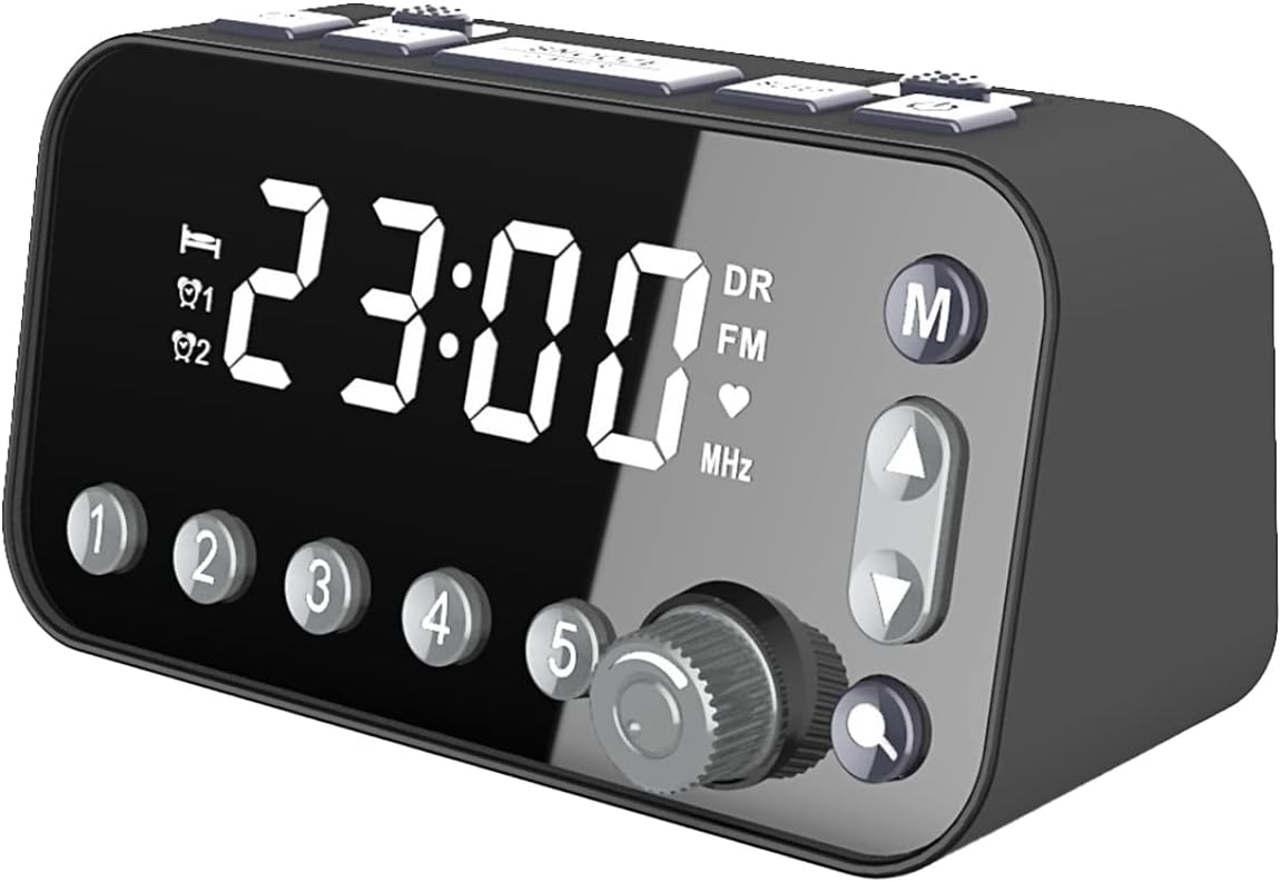 Roadoor DAB Radio Alarm Clock Timer, DAB Radio Portable with FM Dual