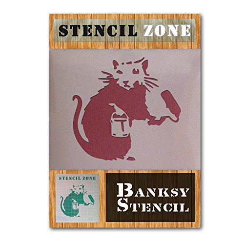 Banksy Mylar Airbrush Peinture Souris Wall Art Pochoir (A5 Taille Pochoir - XSmall)