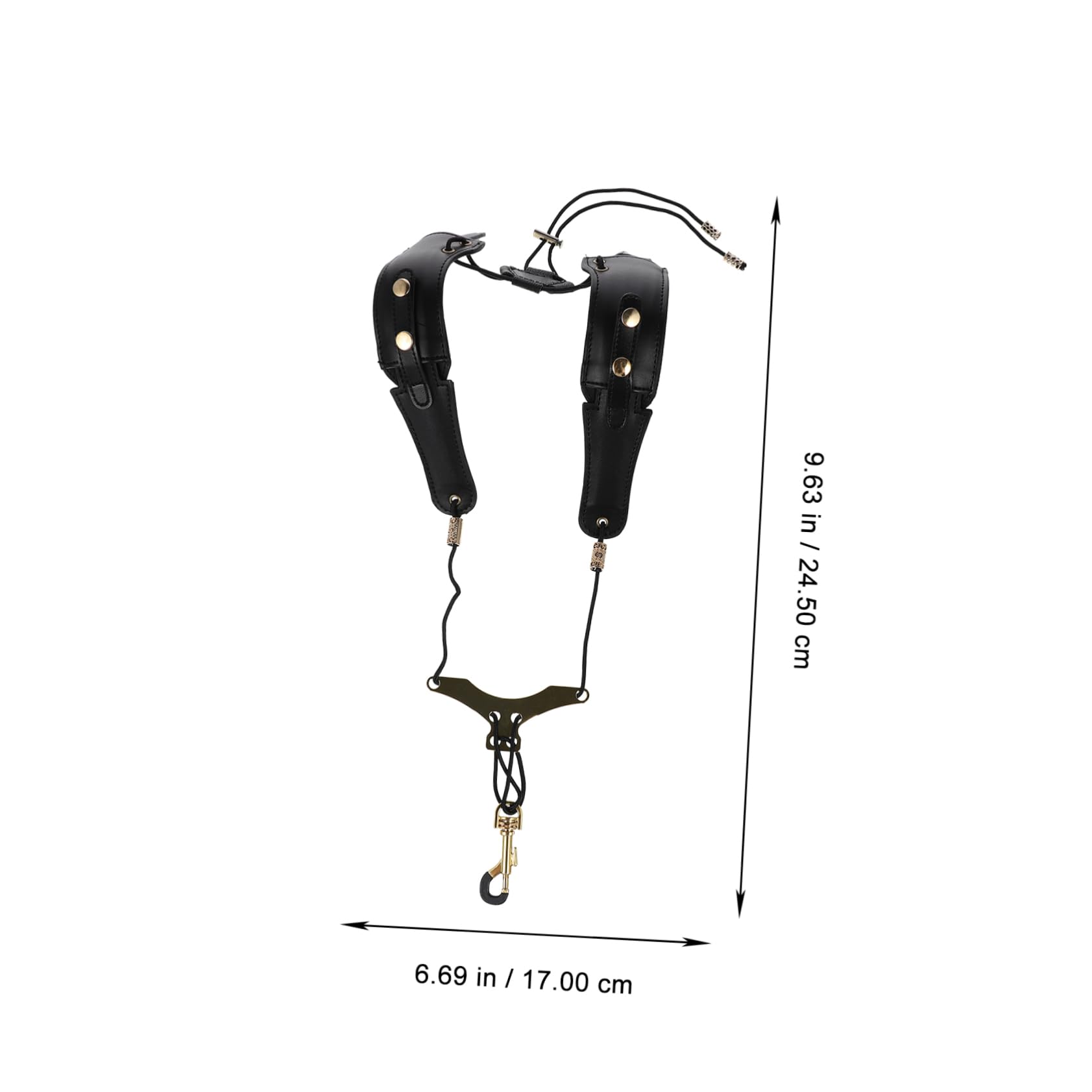 TOYANDONA Tracolla Imbottita Per Saxofono Cinghia Traspirante Per Soprano Tenore e Baritono Supporto Ergonomico Per Musicisti Professionisti e Principianti