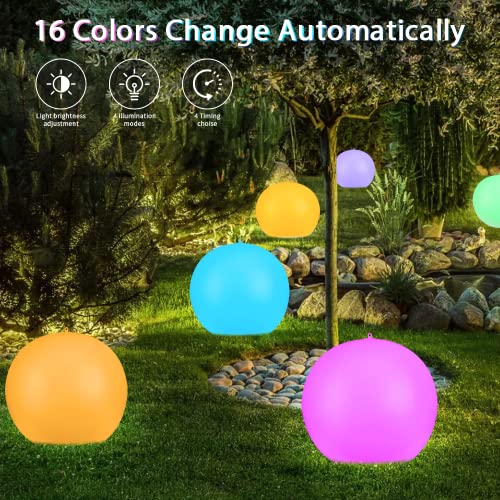 Geediar 4 Pack Solar Floating Pool Lights Inflatable Waterproof Ip68, 14” Solar Swimming Led Glow Globe Outdoor Pool Ball Lamp, Pool Accessories For Inground Pools- 4 Pcs. #TOP4