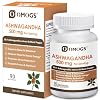 OMOGS Organic Ashwagandha, Pure Herb Extract, Added Black Pepper, High Absorption, for Boosts Energy, Sleep, Focus, Stress Relief.& Immune Support, Non-GMO, 90 Vegetable Capsules