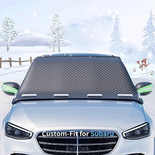 Image of Windshield Snow Covers, 8 Layers WAaterproof Windproof Protection, Frost Defense, Ice, Sun, Snow, UV,ii566