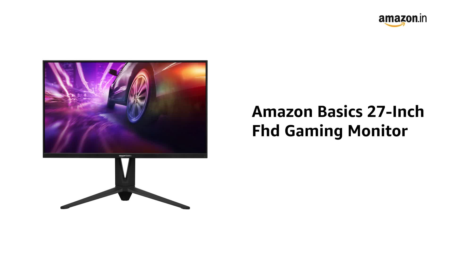 amazon basics 27-inch FHD Display Gaming Monitor with 165Hz