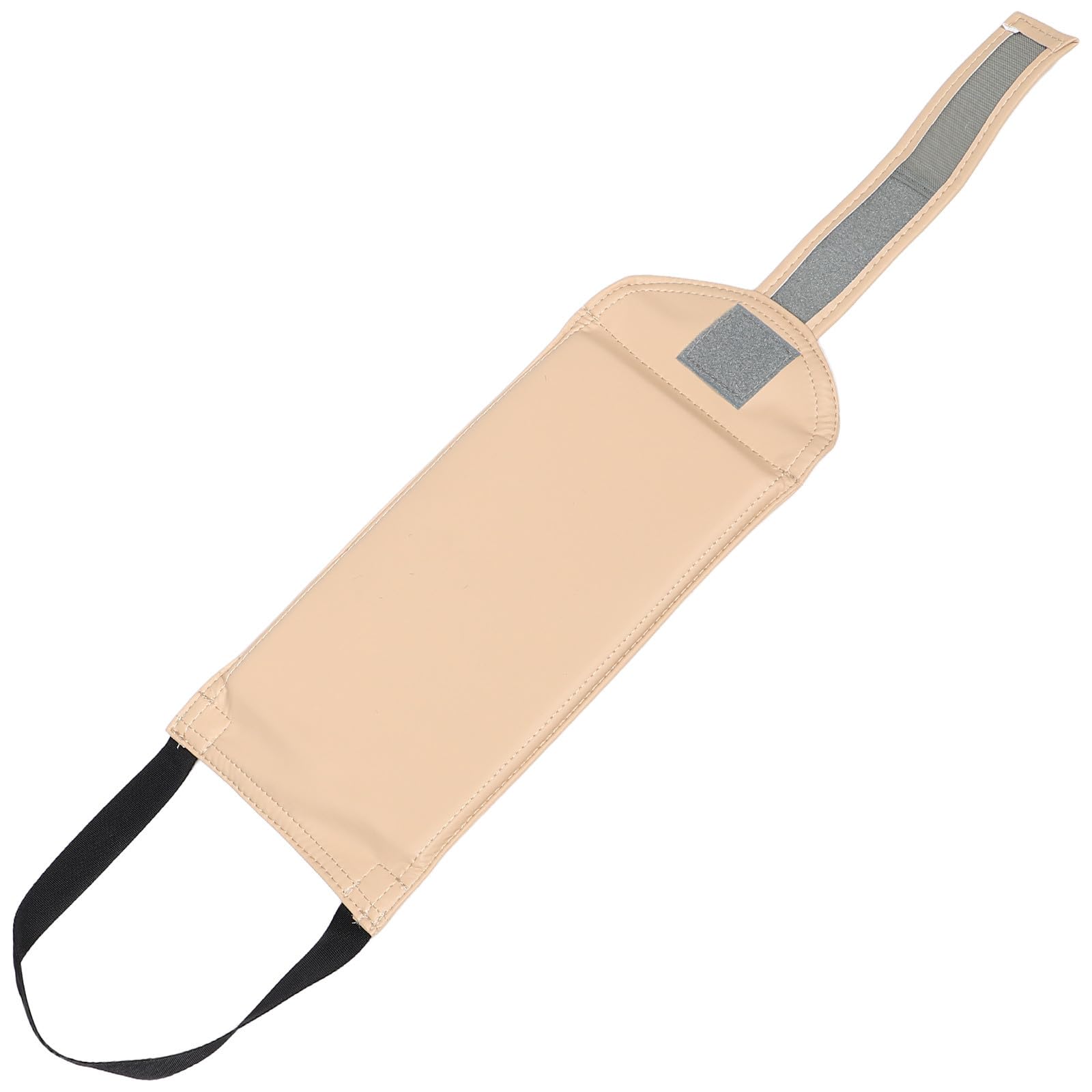 Reposabrazos de camilla en PU beige con acolchado ergonómico para masajes