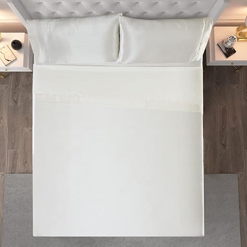 Miniatura 7 de Juicy Couture Juego de sábanas de satén tamaño Twin XL, juego de sábanas de bolsillo profundo Twin XL con 1 sábana bajera, 1 sábana encimera y 1